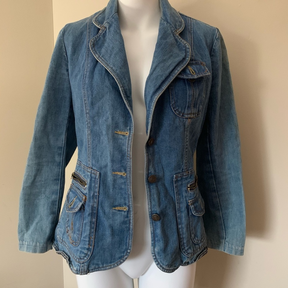 70s Vintage Britches n Things Fitted Denim Jacket